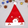 Christmas decorations, hat, cartoon children's velvet sticker, new collection, dress up