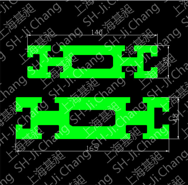 铝型材辊道 铝合金导轨 铝合金辊道 装配线组装线辊道型材全套