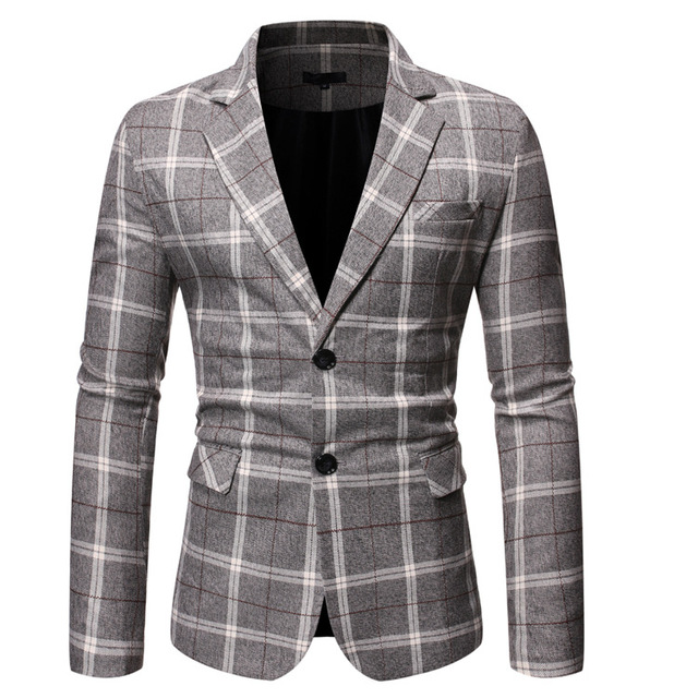 New Plaid casual suit in autumn and winter