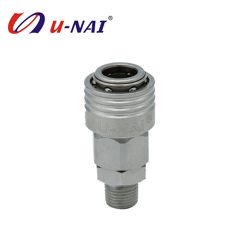 加工定制 优耐欧式接头 专业插芯快速接头 气动元件气动工具批发