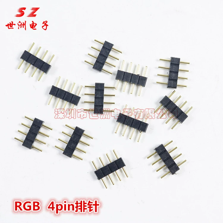 4-контактный светодиодный цветной световой полосы световая полоса без сварки 4P Мужской и Женский контактный разъем контроллера контактный разъем