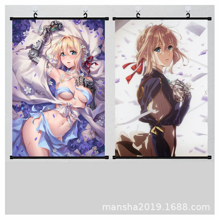 Фиолетовый Вечный сад Werlit Elite Coggaden Anime висячая картина постер постер поставка оптом иностранная торговля