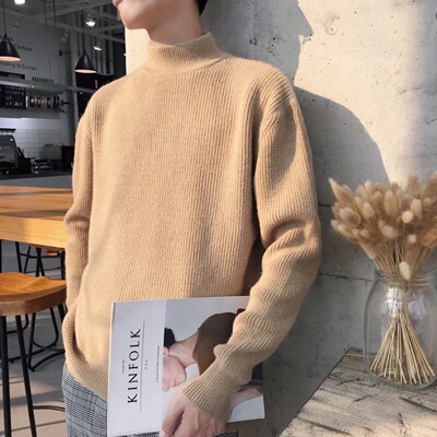 Turtleneck 2019 new pattern Autumn and winter Korean Edition Sweater Plush thickening Socket Self cultivation Base coat