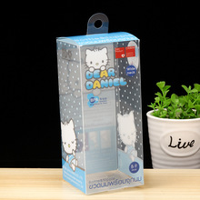厂家定制做PVC塑料包装盒折叠透明PET印刷奶瓶胶盒产品挂钩盒子
