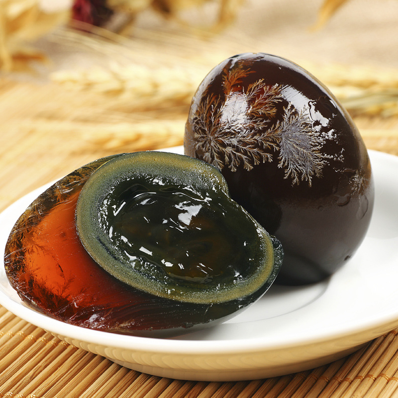 神丹無鉛工藝松花鴨皮蛋 鴨皮蛋湖北特産松花明顯