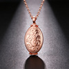 Shiying oval -shaped can open the pendant multi -layer wings photo box locket photo photo photo box