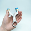 Slingshot stainless steel with flat rubber bands