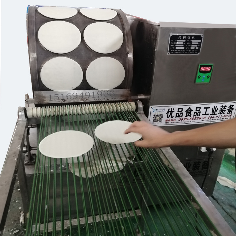 诸城小卷饼机 小卷饼皮机器 春卷皮生产线 春卷皮机械全自动商用