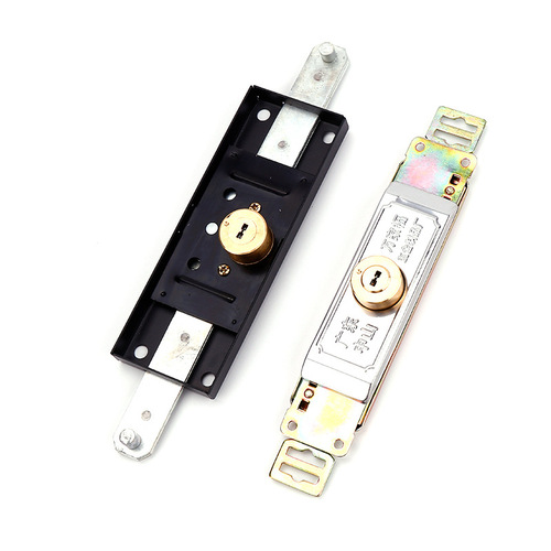 Rolling shutter door lock, middle opening, universal rolling door lock, copper core cross security door, old-fashioned bottom opening rolling shutter door lock