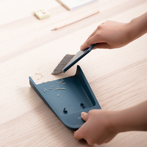 Mini broom and dustpan combination set household soft-bristle magic small broom sweeping desktop cleaning brush wiper floor scraping