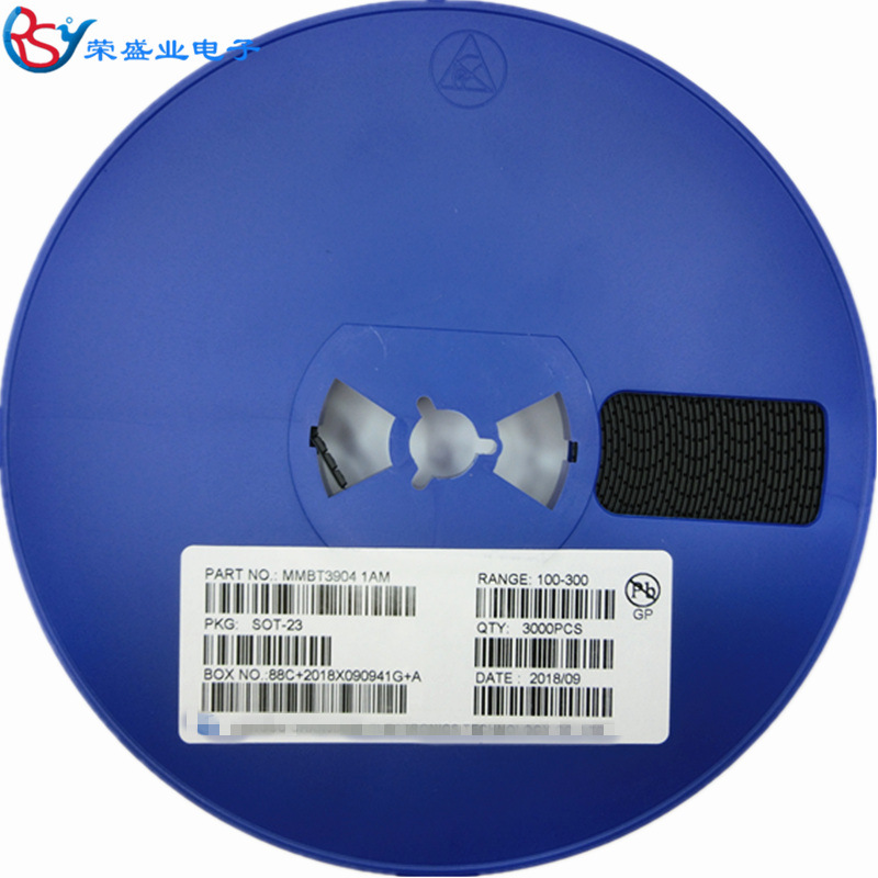 贴片三极管MMBT3904 丝印1AM SOT-23 NPN 信号晶体管2N3904