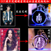 Creative crystal, LED keychain, glossy pendant, decorations