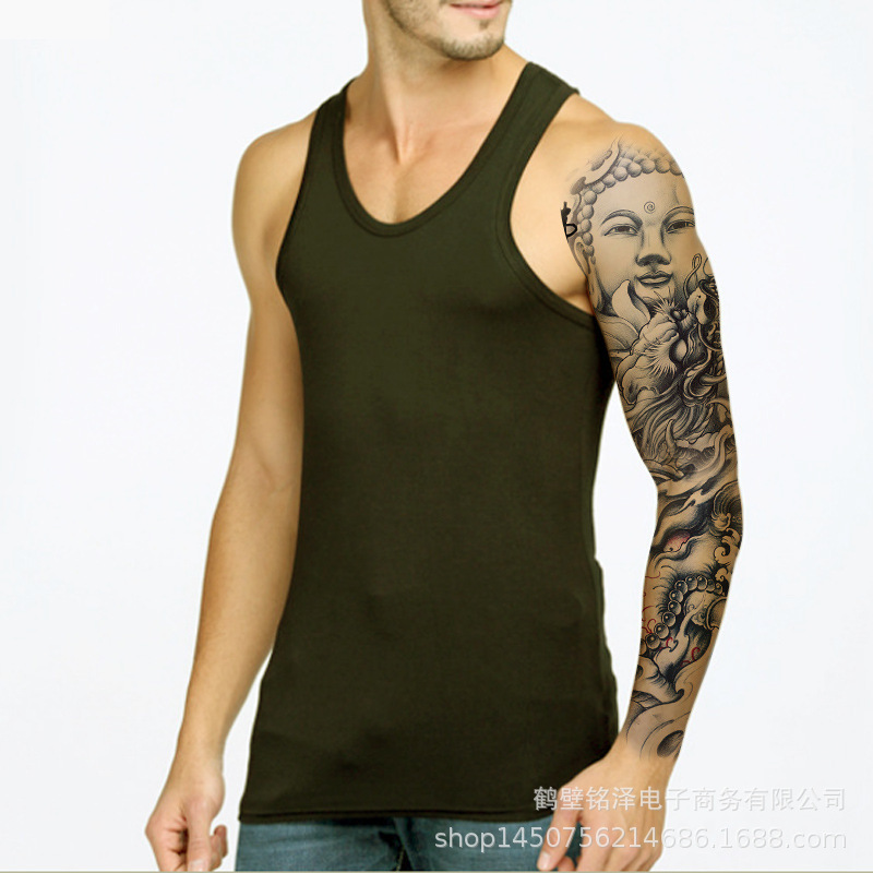 Full arm tattoo spot original waterproof traditional flower arm tattoo geisha men and women spot wholesale cross-border supply Full arm tattoo spot original waterproof traditional flower arm tattoo geisha men and women spot wholesale cross-border supply