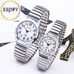 新款卡戎xapwv情侶手錶一對學生 鋼帶休閒時尚女表男石英廠家直供