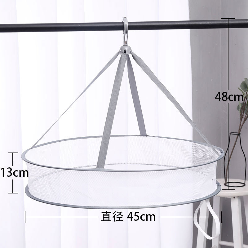 晾晒平铺包边单层晒衣篮双层折叠大号晾衣网防风专用晒衣架晾衣网|ru