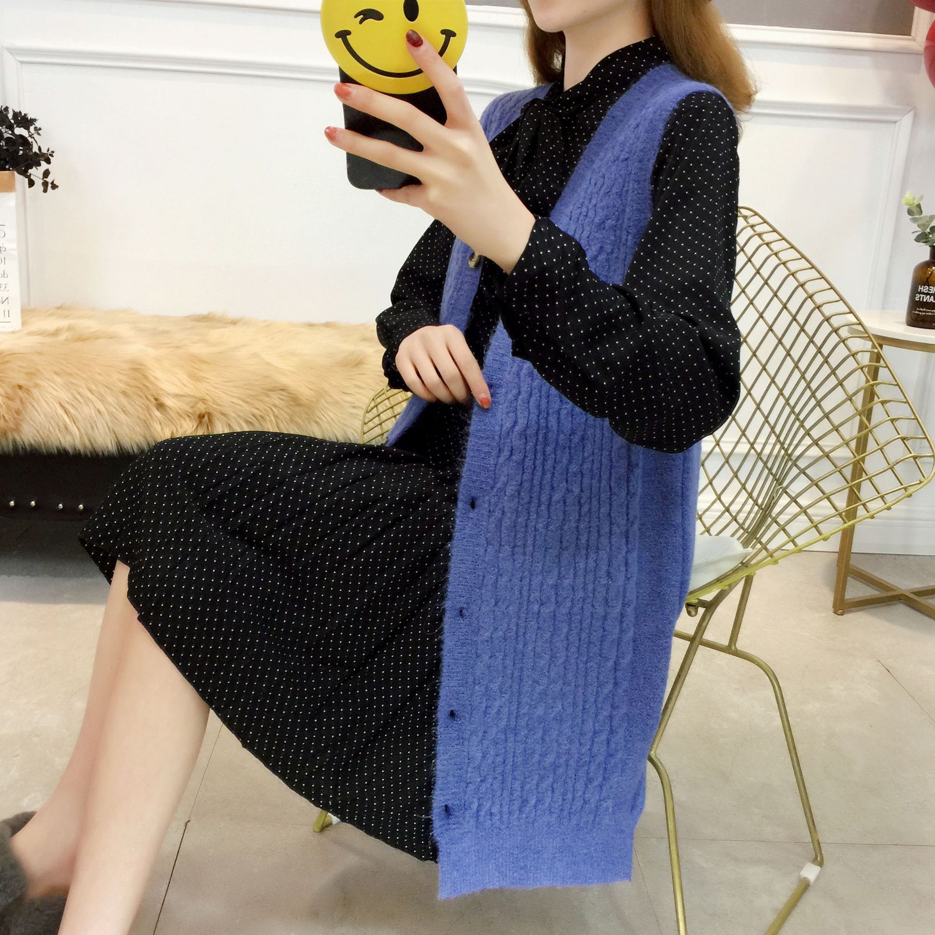 Gilet femme en Mélange de coton - Ref 3316788 Image 5