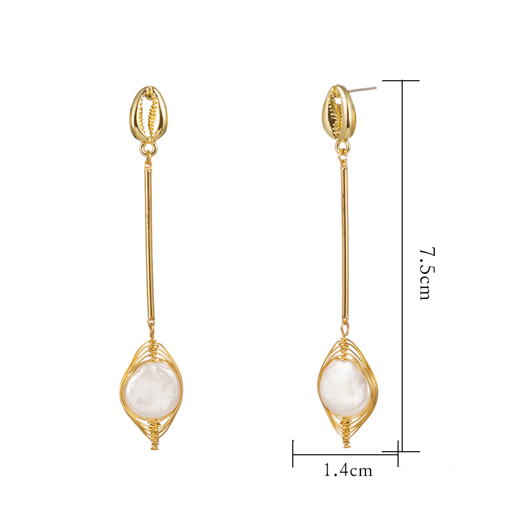 New Fashion Natural Freshwater Pearl Earrings display picture 13