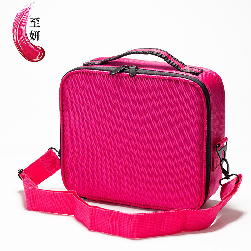 Mini Small Cosmetic Bag Ins Oxford Cloth Travel Portable Professional Makeup Artist Makeup Bag Storage with Contrasting Color Design
