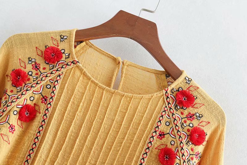 Polyester Fashioncoat(Yellow-S) NHDS0729-Yellow-S