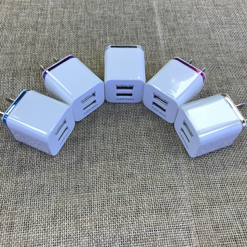 Dual USB charger dual usb charging head 2.1A universal mobile phone usb charging head Dual USB charger dual usb charging head 2.1A universal mobile phone usb charging head