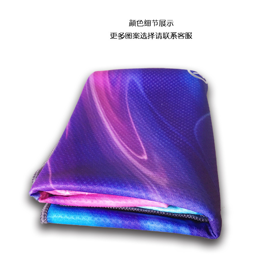 厂家直供运动健身冰感毛巾冷感冰凉巾 冰丝跨境运动冷感毛巾批发