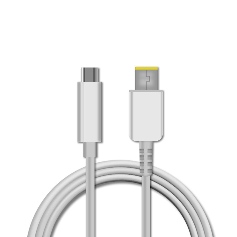 Applicable to thinkpad Lenovo square Port pd cable usb-c to DC head support pd power supply 65W charger