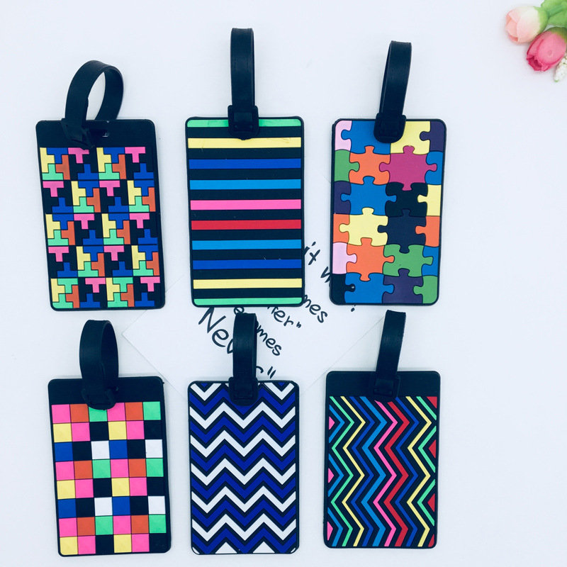 Custom Cartoon Three-Dimensional PVC Soft Rubber Luggage Tag Boarding Pass Suitcase Tag Tag Travel Tag