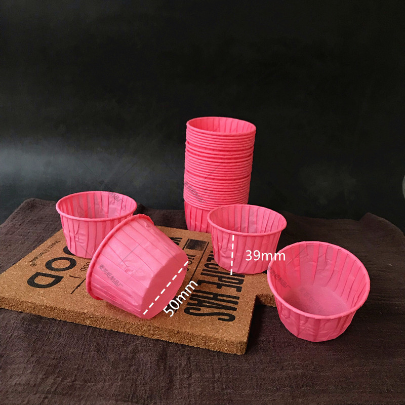 Papel alemán curling horneado taza de papel pastel de color taza de papel curling muffin Cupcake taza de papel 60 barriles