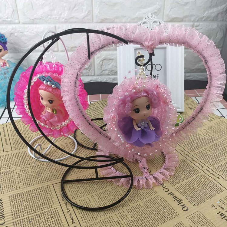 摇篮吊篮台灯娃娃支架迷糊娃娃DIY手工制作材料玩具发光配件|ru