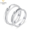 Cross -border Mosen Diamond Equipment Ring Couples Couples European and American Crown Couple Ring Rings Rings Factory