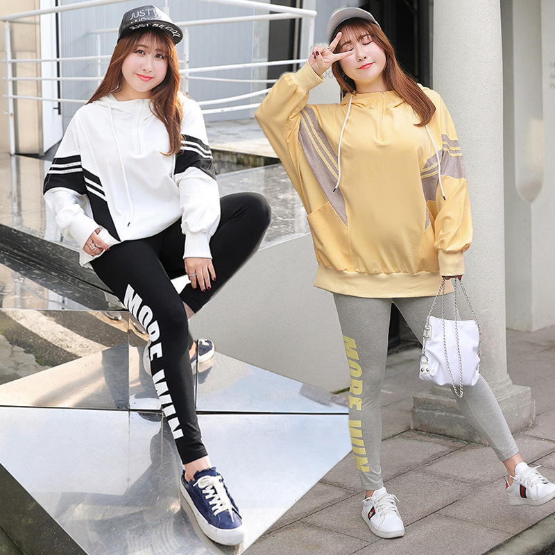 Large Ladies Sweater 2019 new pattern motion leisure time Large printing Women's wear On behalf of k664 , K665