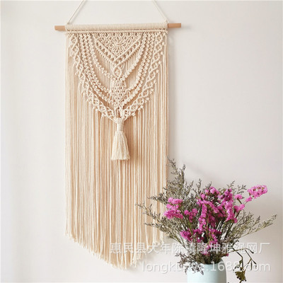 波西米亞挂毯棉繩編織民宿牆裝飾壁毯挂飾壁挂外貿挂毯貨源