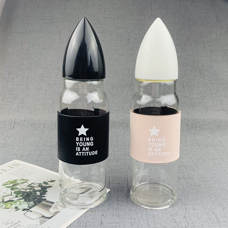 Creative fashionable transparent glass trend bullet