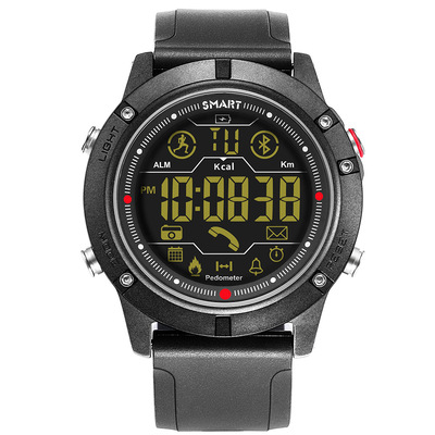 Manufactor Direct selling Large dial intelligence Heart Rate watch Pedometer outdoors motion silica gel waterproof Bluetooth Smart Table