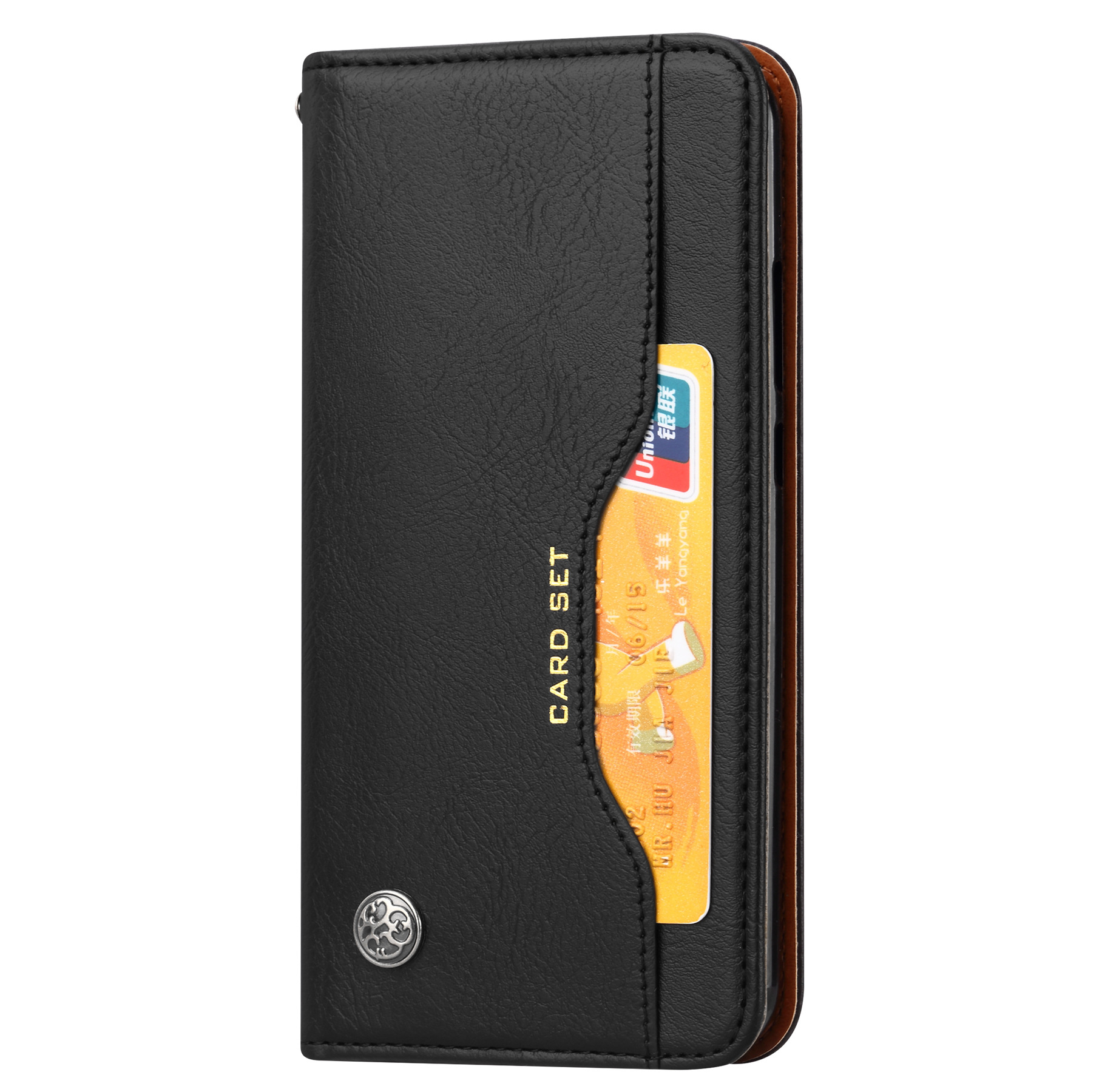 Aplicable a Huawei P30 Lite Funda de cuero amasar Tarjeta de cuero magnético Funda protectora P30lite teléfono móvil caso
