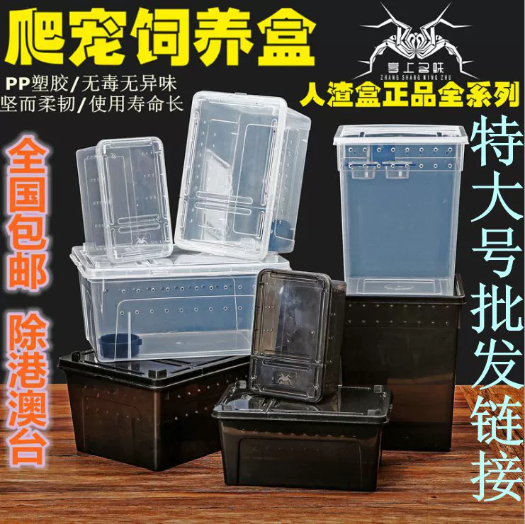 Коробка для рептилий Коробка для кормления Охранный дворец Эелион Рогатая лягушка Насекомое Черепаха Игрок Змея Побег Очень большой