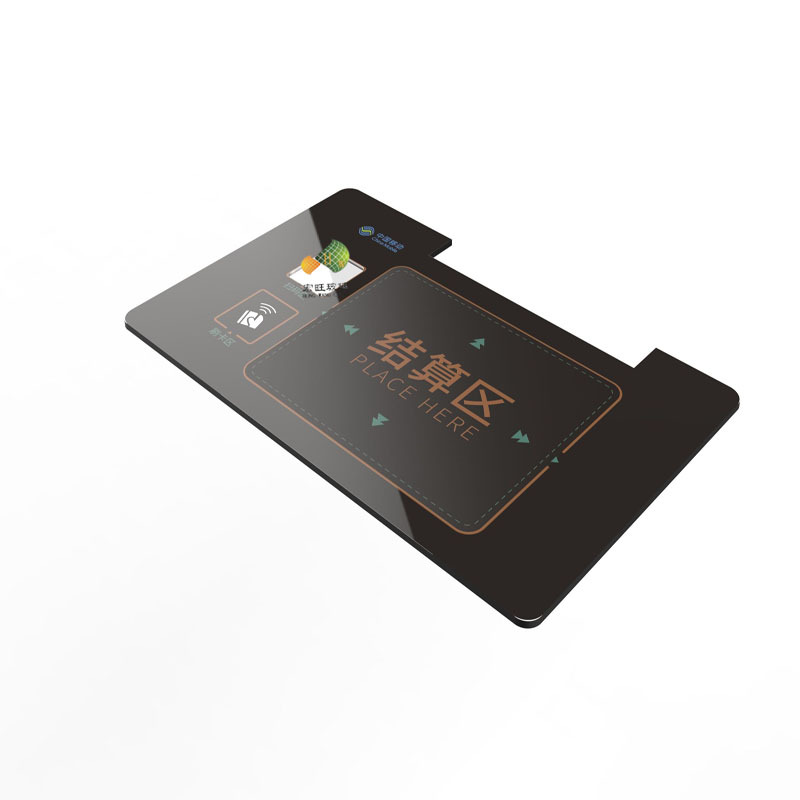 丝印玻璃 子母刷脸支付显示窗口面板丝印钢化玻璃