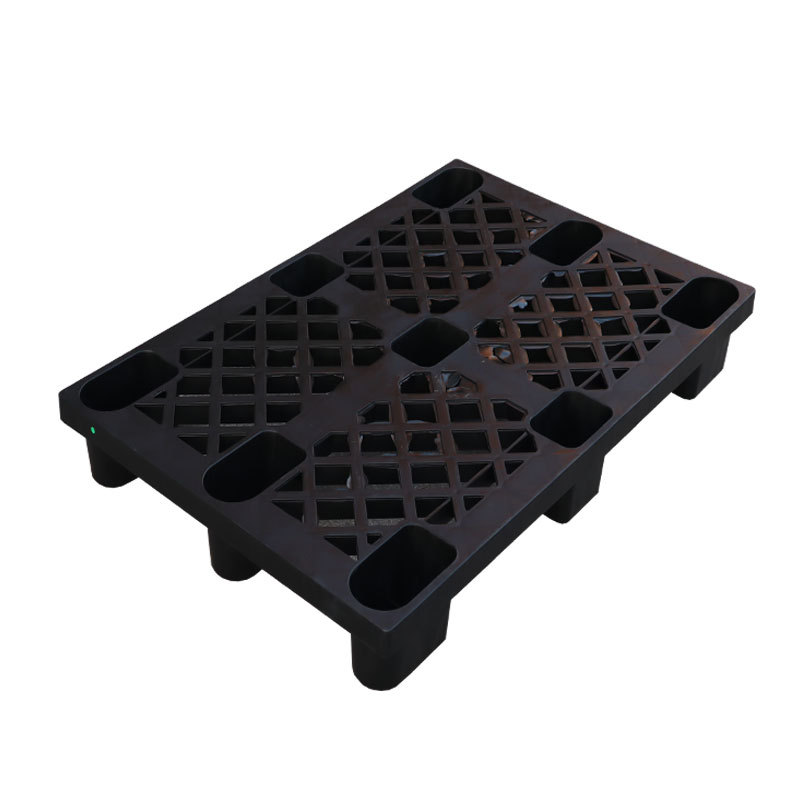 厂家供应 1208 黑色塑料托盘 1200*800*140 叉车板 塑料栈板