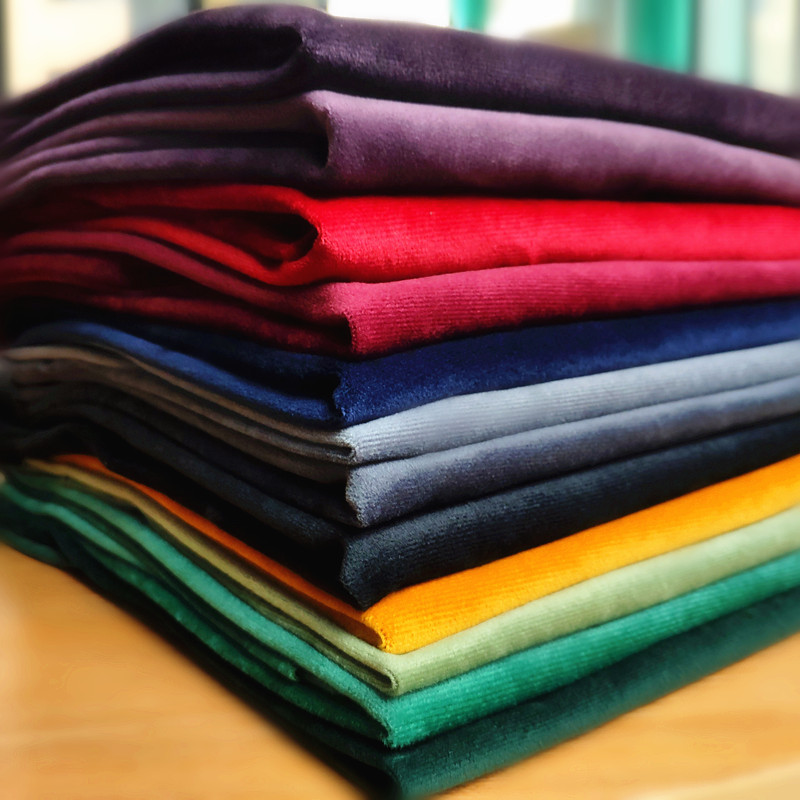 高牢度加厚仿超柔短毛绒布 针织经编涤纶抓毛窗帘沙发抱枕面料