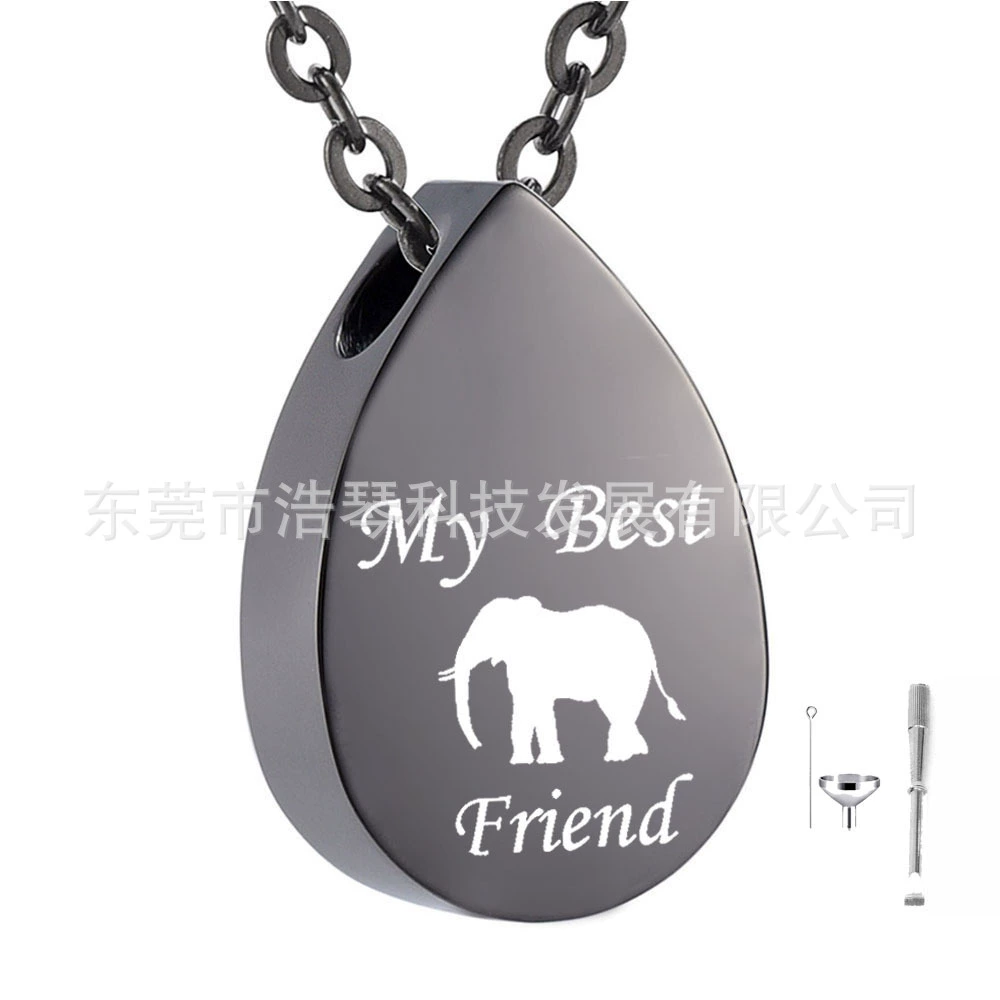 Амазонки Горячий продавать европейские и американские ювелирные изделия Капли-образный открытый пекла шкатулка кулон животное пекла ожерелье ювелирные изделия