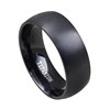 Black ring stainless steel, fashionable accessory for beloved, European style, simple and elegant design