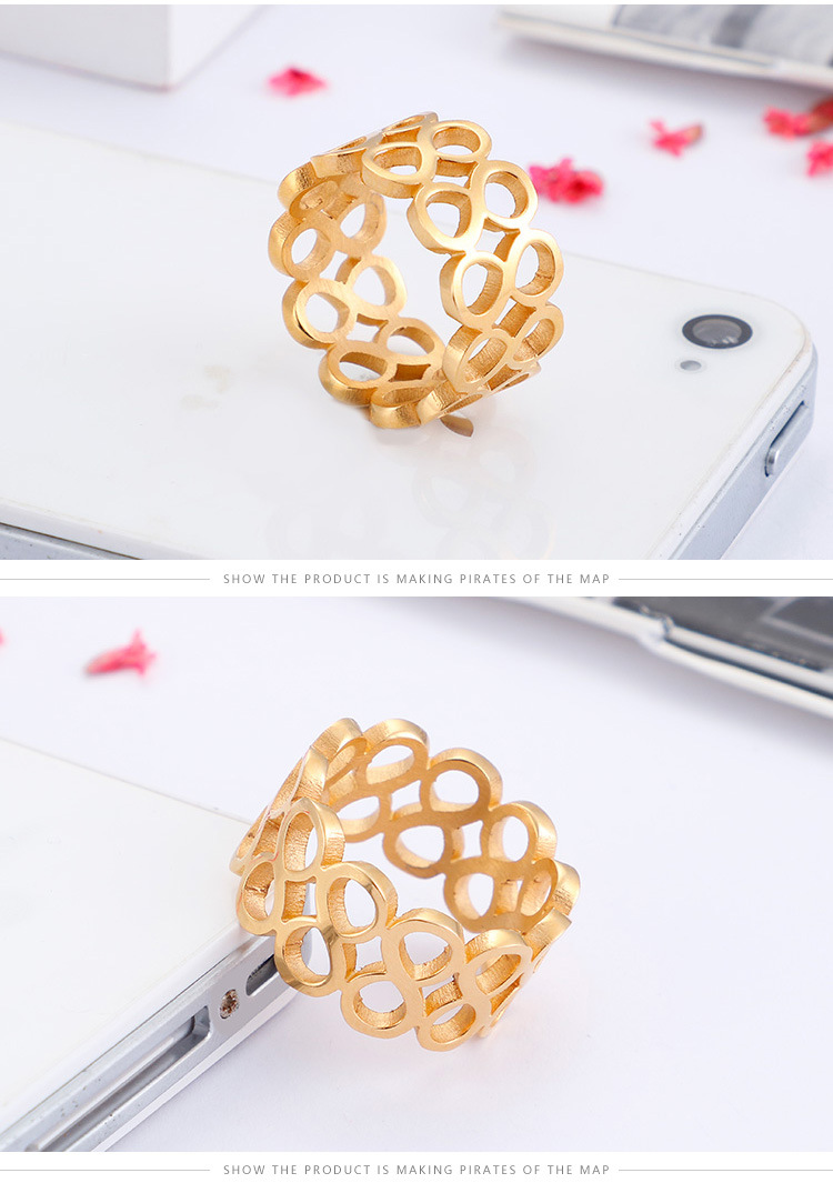 304 Stainless Steel Material PVD Coated 18K Gold Plated Letter Titanium Steel Fashion Waterproof Non Tarnish