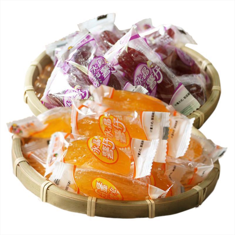 福建连城特产果脯类红心地瓜干水晶红薯仔紫薯仔500g/袋