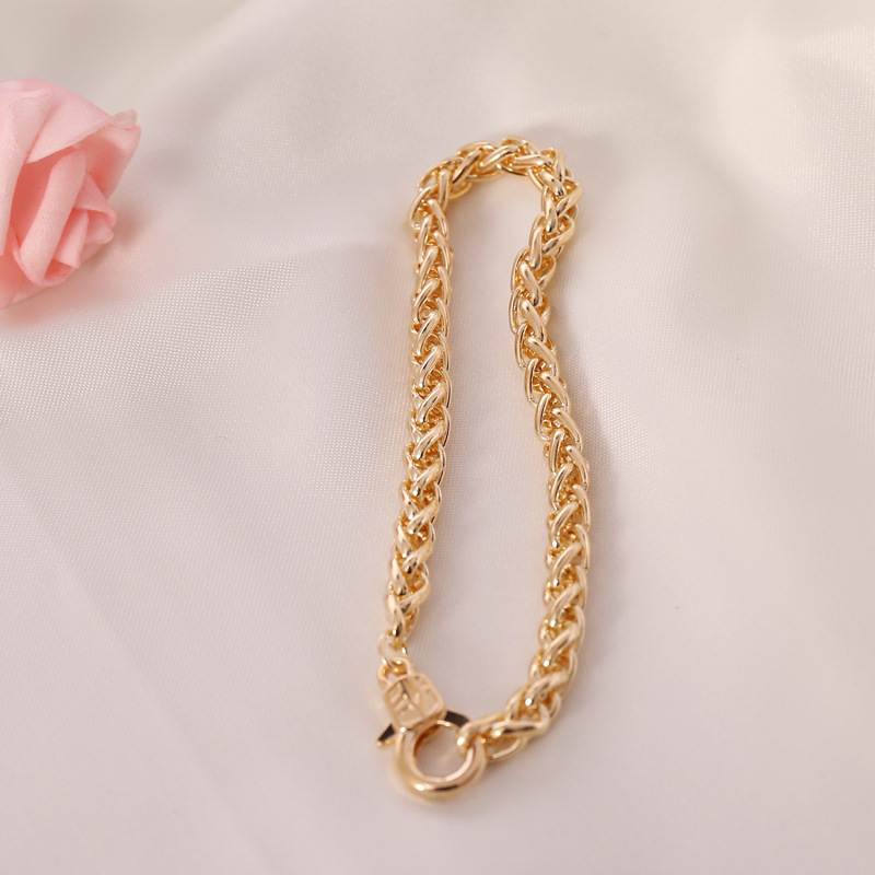 Fashion geometric thick chain tassel necklace