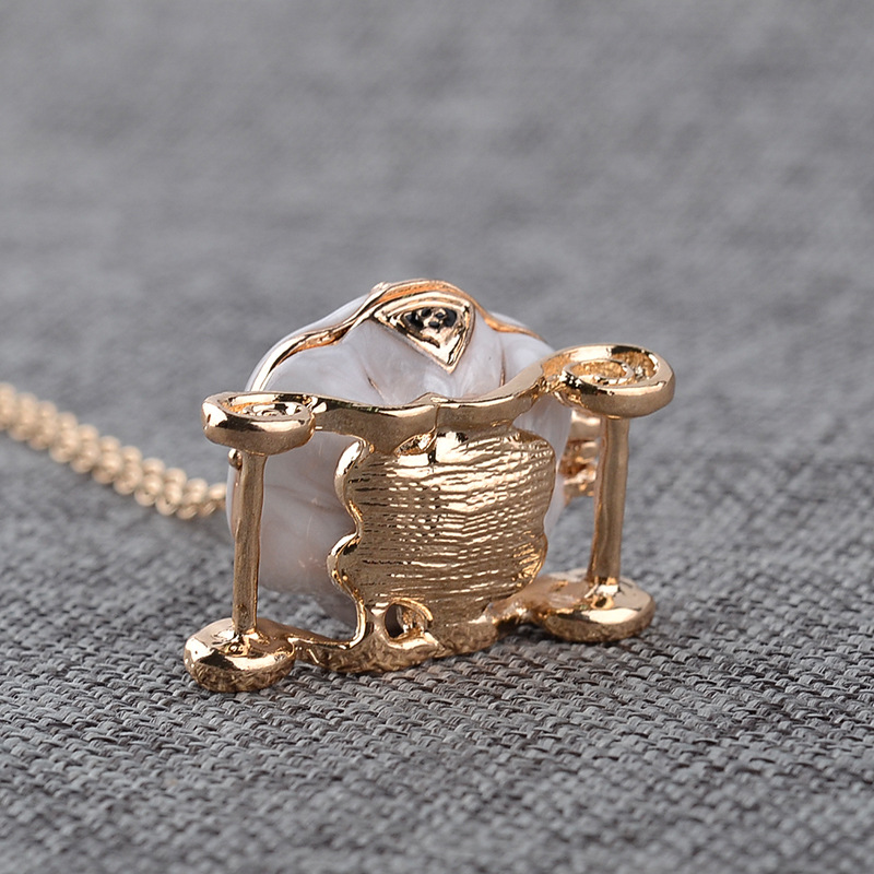 Fashion magic pumpkin car alloy necklace clavicle chain accessories hot sale