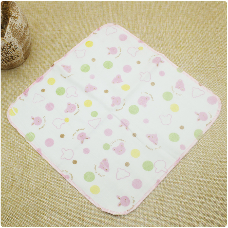 清仓好货30*30cm纱巾 6层纱布限量发售加大口水巾手帕洗脸巾