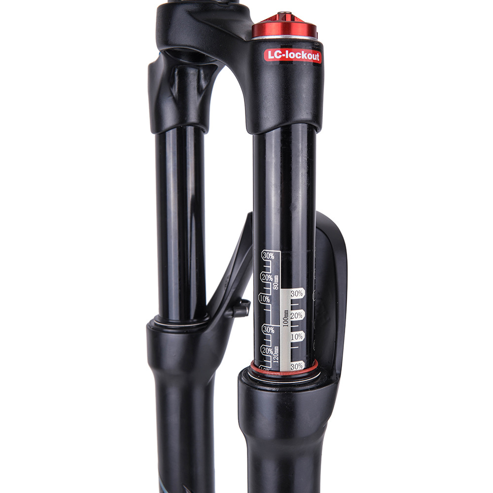 Uding 29 Taper tubo de liberación rápida hombro control montaña bicicleta frente tenedor aleación de magnesio Tenedor de aire bloqueable Amortiguador delantero tenedor