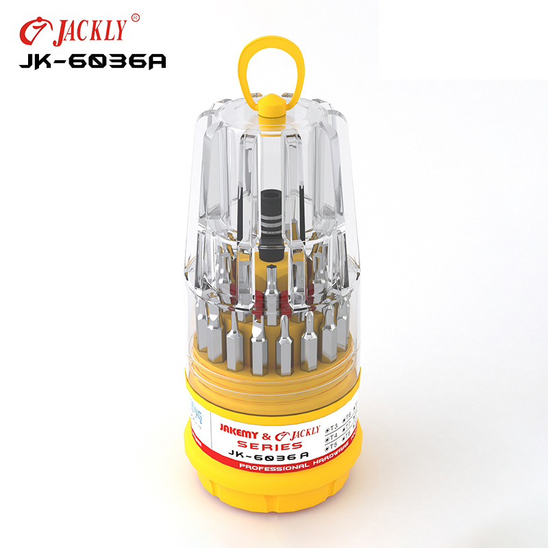 JK-6036a宝塔型多功能组合批头螺丝刀套装 家用维修便携式工具OEM