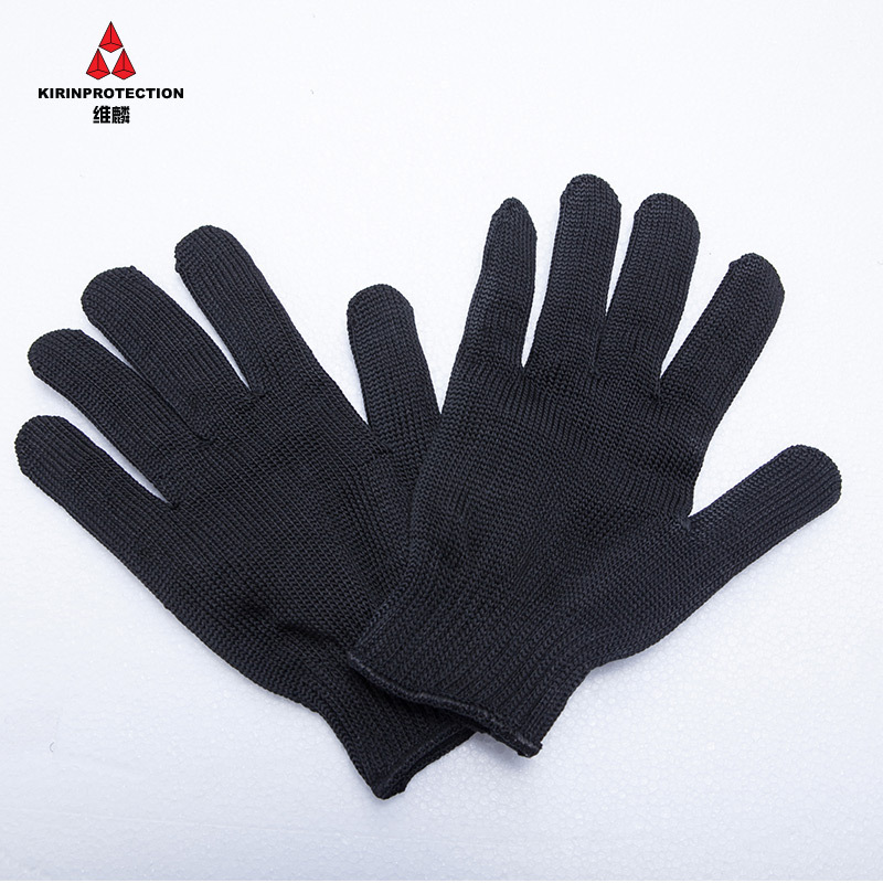 双钢丝防割手套 防身防护不锈钢丝安保手套 战术手套 凯夫拉