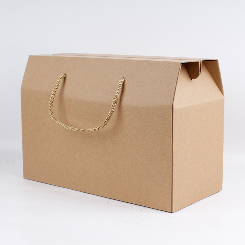 現貨2-5斤桔子水果包裝手提禮盒 通用年貨送禮粽子瓦楞坑紙盒定制